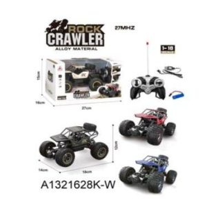 Rock Crawler Remote Control Car – 1:16 Scale Alloy Off-Road RC Car Model 6141 with Rechargeable Battery