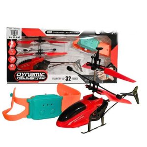 Dynamic Helicopter Motion Sensing Aerocraft – Gesture Control Toy with Watch Remote & LED Lights