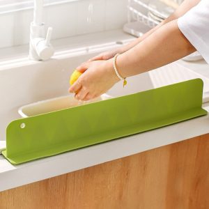 15-Inch Sink Splash Guard – Flexible Silicone Water Stopper for Kitchen & Bathroom Sinks | Splash-Proof Counter Barrier