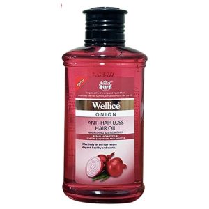 Wellice Onion Anti Hair Loss Hair Oil 150ml – Hair Regrowth, Strengthening & Anti-Breakage Formula