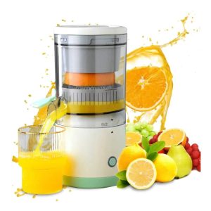 Portable Electric Citrus Juicer | USB Rechargeable Wireless Fruit Extractor | ABS + Stainless Steel – Travel-Friendly Juicer