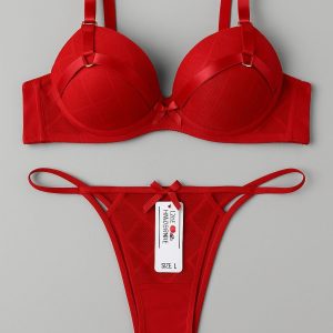 Red Premium Lingerie Set for Women – Stylish Comfortable Bra & Panty Set