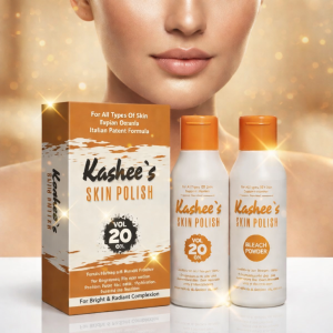 Kashee’s Skin Polisher & Activator Set Vol 20 (6%) – Face Whitening & Brightening Bleach Kit