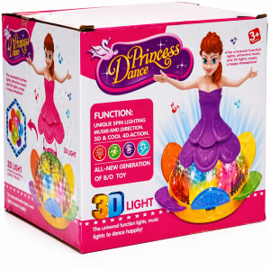 Princess Dance Toy with 3D Lights and Music - Interactive Toy for Kids