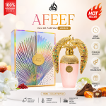 Lattafa Afeef Eau de Parfum 100ml luxury unisex perfume bottle with premium packaging on elegant background