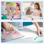 Heat resistant iron soleplate cover for silk wool and cotton fabrics